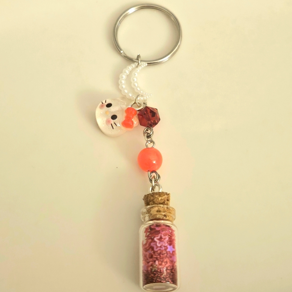 Red Hello Kitty Inspired Keychain